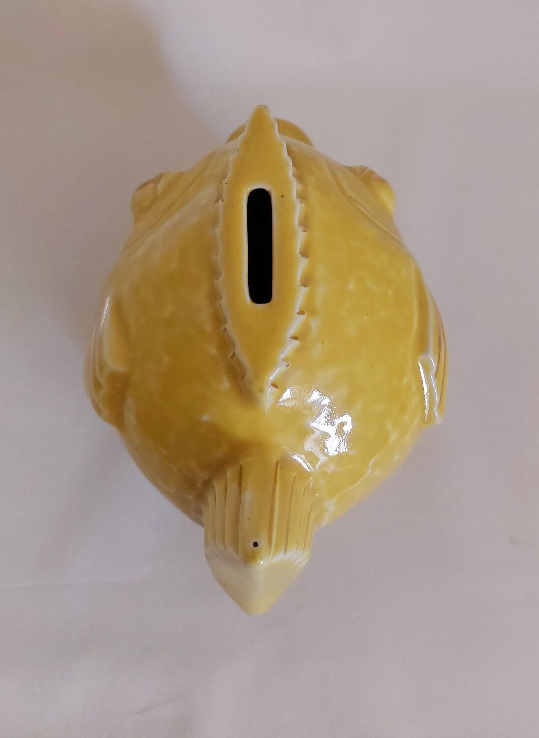 Fish vintage ceramic piggy bank 50's