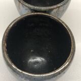 3 stoneware bowls, salted and flamed by Marcellus Aubry