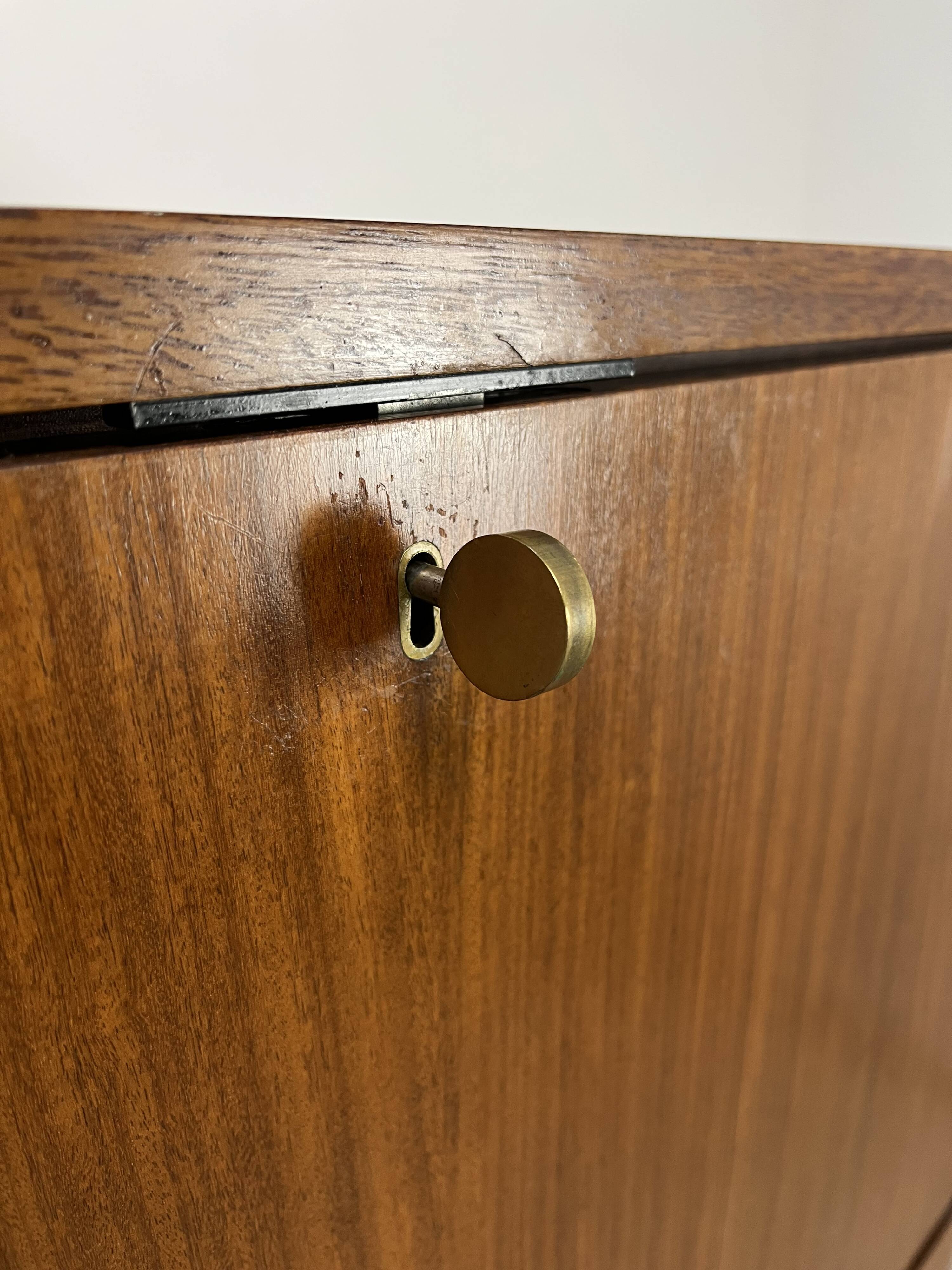 Marcel Gascoin secretary desk, reconstruction style, 1950s, for Alveole