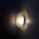 Ceiling light / Wall light - iridescent molded glass with diamond tips - 1970