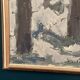 Original Vintage Swedish Oil on Panel – “Tre träd” by Svän Grandin – Signed – Vintage & Framed