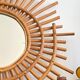 Ancien miroir rotin soleil ORTF vintage