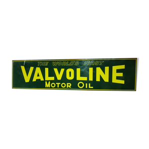 Ancienne plaque de garage Valvoline