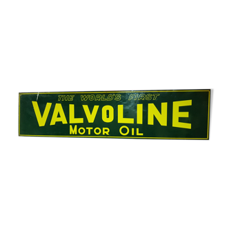 Old plate of garage Valvoline