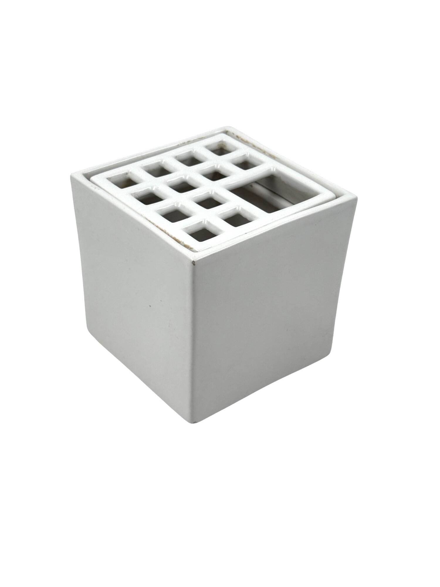 Studio Opi, White space age mod. Ikebana A ceramic vase / ashtray, Gabbiane