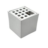 Studio Opi, White space age mod. Ikebana A ceramic vase / ashtray, Gabbiane