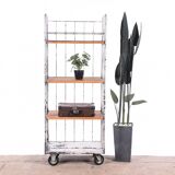 shelving unit on wheels