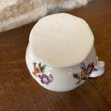 Small milk jug or creamer decoration flowers and golden edge