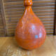 Old lamp base vallauris terracotta orange glazes vintage #e4