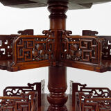 Japanese-style rotating pedestal table, France, circa 1880