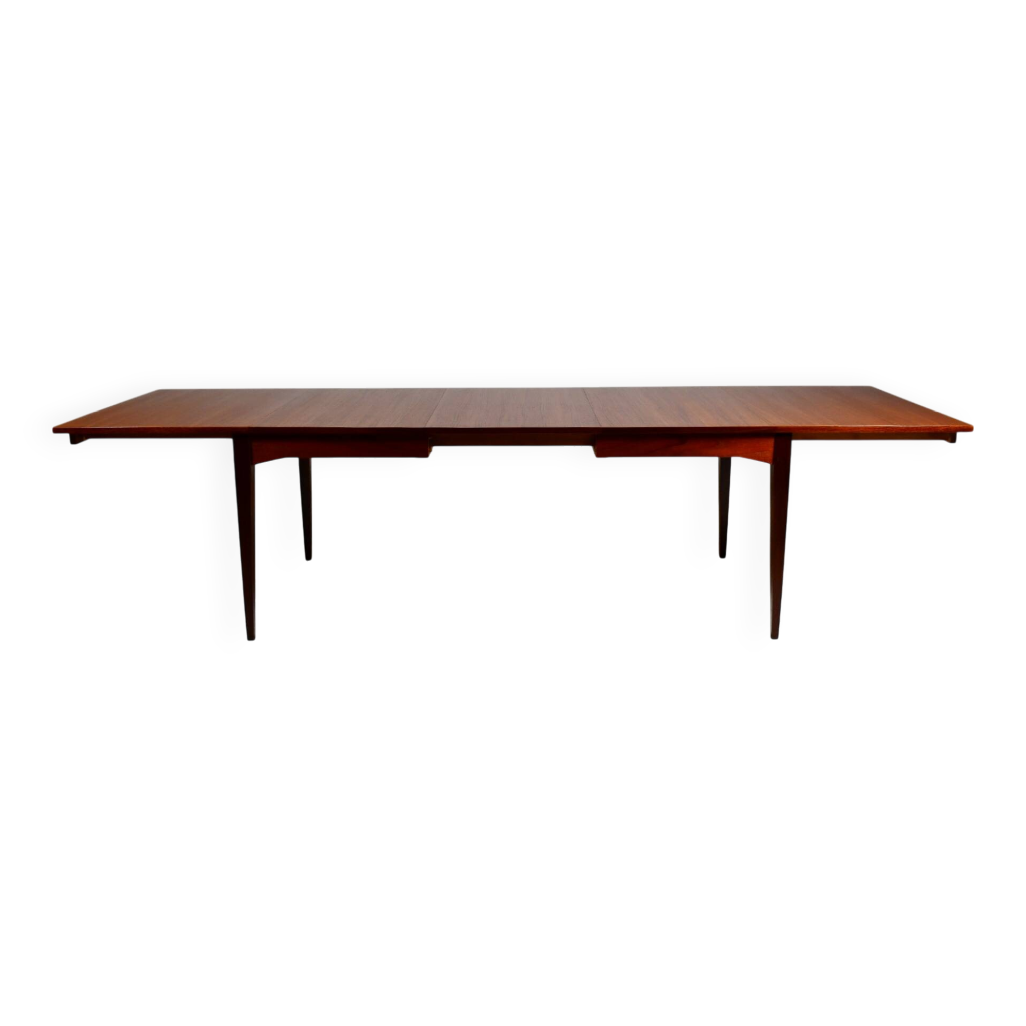 Large teak dining table. 1960s.