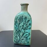 Set of 2 Turquoise Triangular Vases #1 and #2