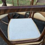 Set of 6 vintage baumann 1970 sled chairs