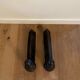 Pair of nineteenth cast and bronze chenets