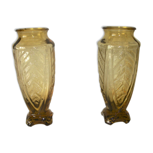 lot de 2 vases art déco