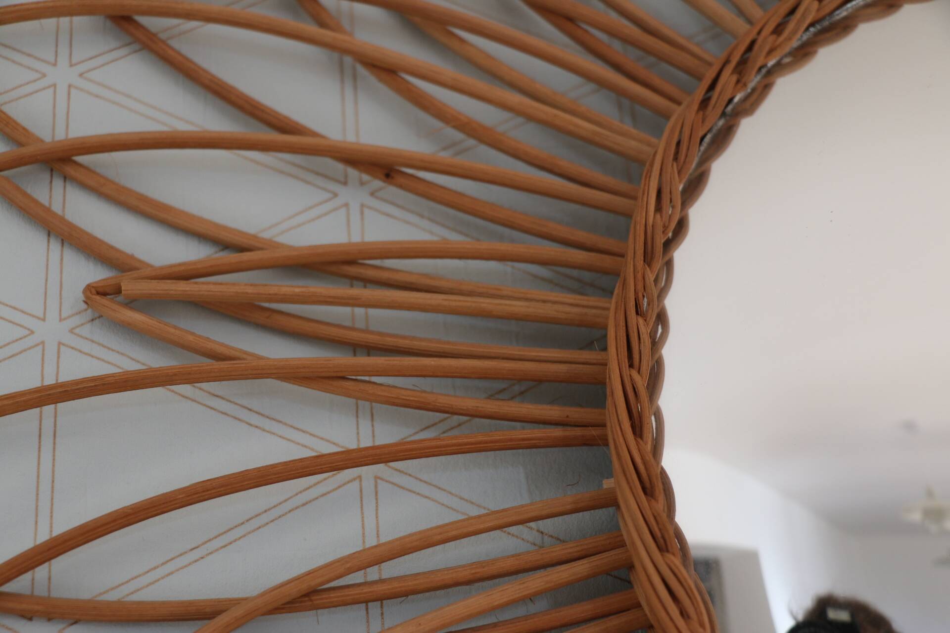 Rattan witch mirror 600mm