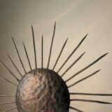Sunburst Ceiling Lamp in Iron, 1950s