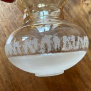3 glass chandelier shades, antique, vintage