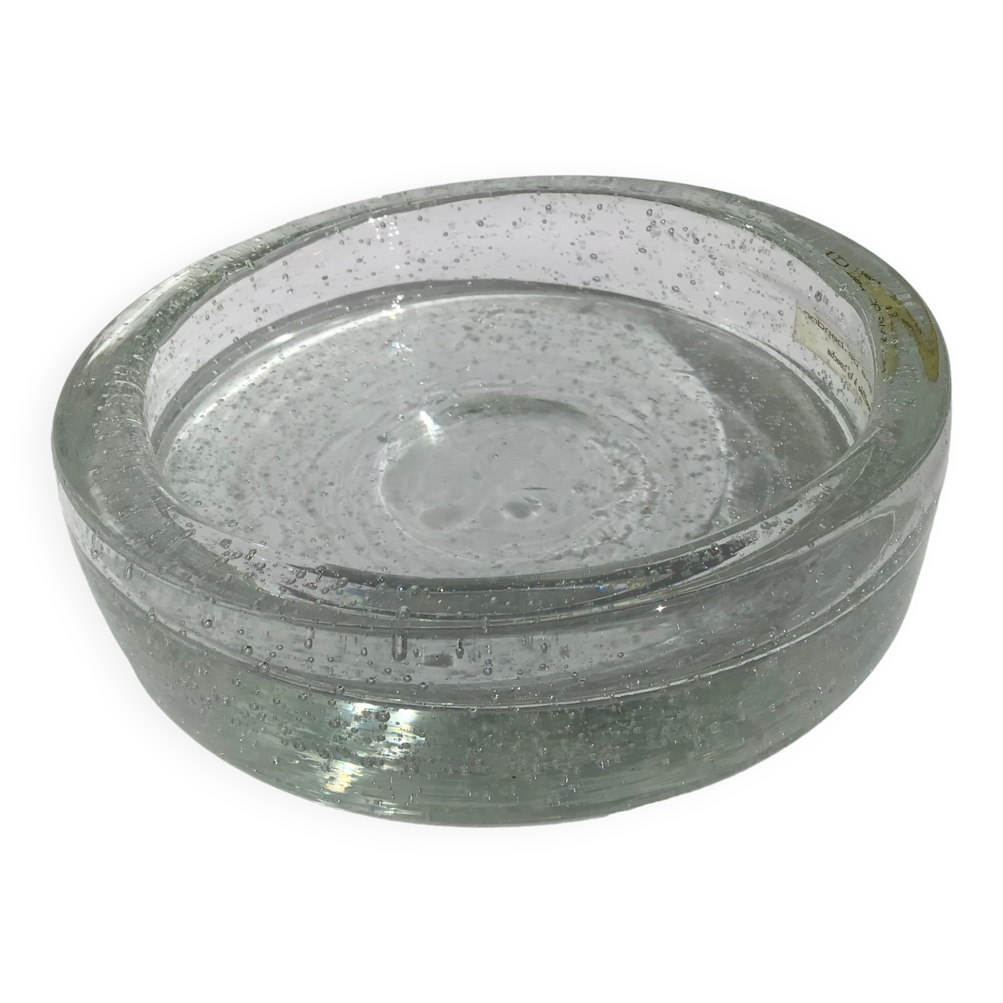 Vacuum pocket blown glass bubbled glassware Bendor