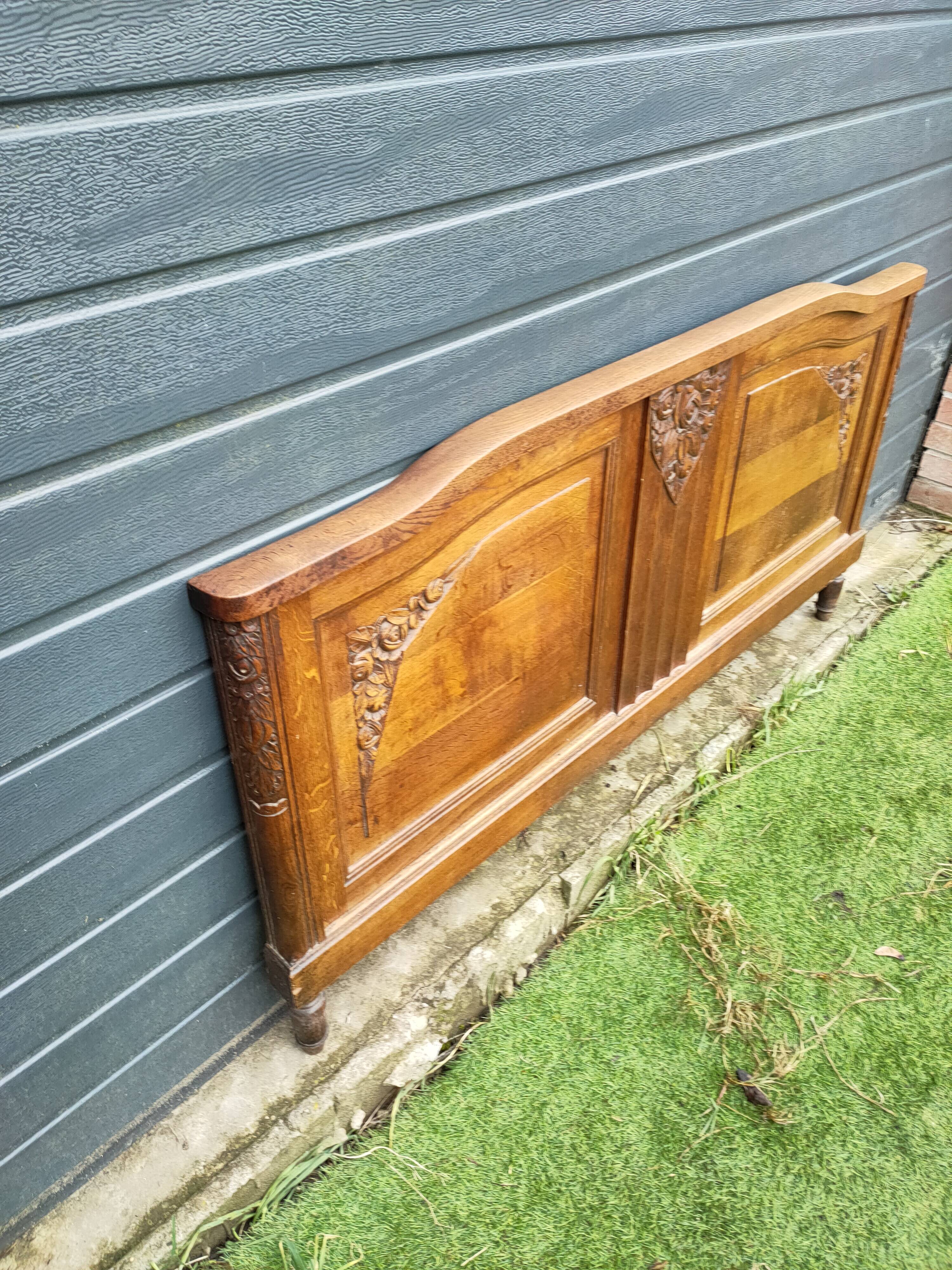 antique headboard from the 1930s