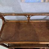 Rattan shelf