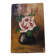 Petit tableau ancien "rose" signé LUC