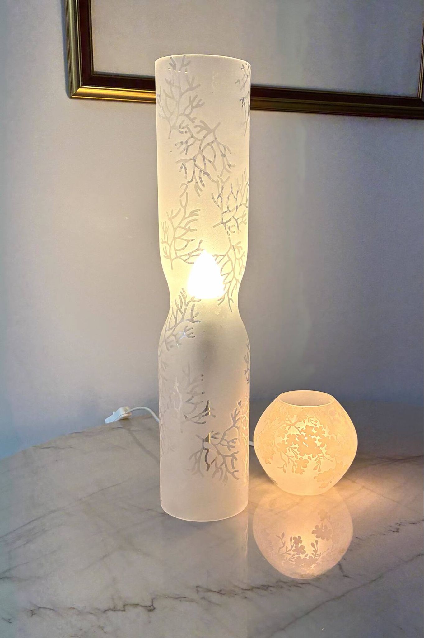 Paire lampes IKEA Knubbig  1990 par Michiko Nakata