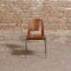 Jomain Baumann chairs, cognac leather seat, circa 1960