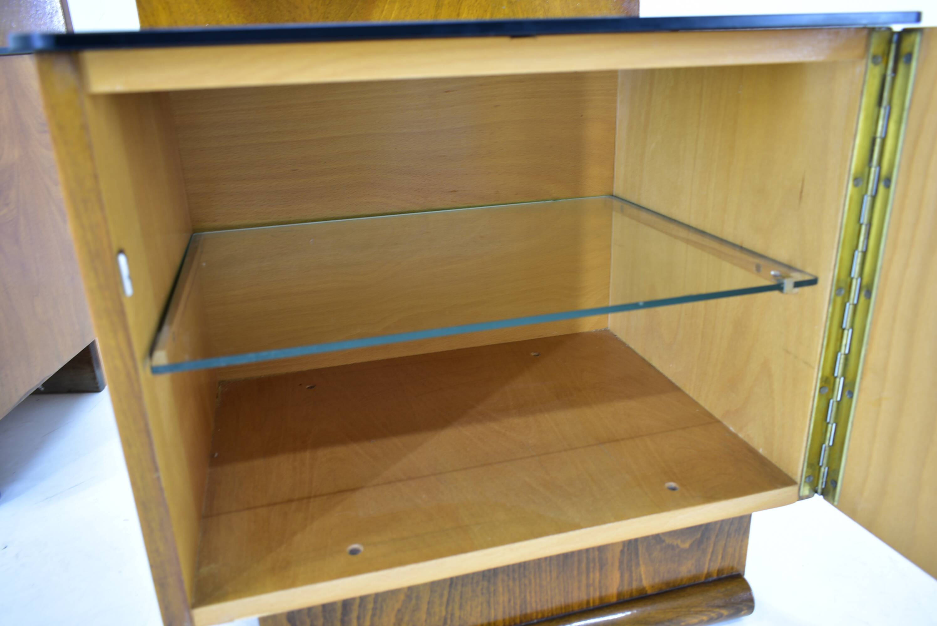 Pair of Midcentury Czechoslovakian Bedside Tables, 1940s