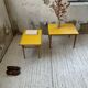 Duo de tables basses bois jaune