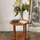 Art deco style serving table in walnut veneer