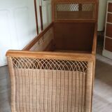 Rattan bed