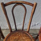 Lot de 5 chaises bistrot Buchon en bois courbé