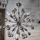 1970s chrome metal Sputnik chandelier