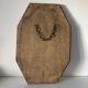 Vintage 1950 octagonal beveled mirror in gilded wood - 65 x 44 cm