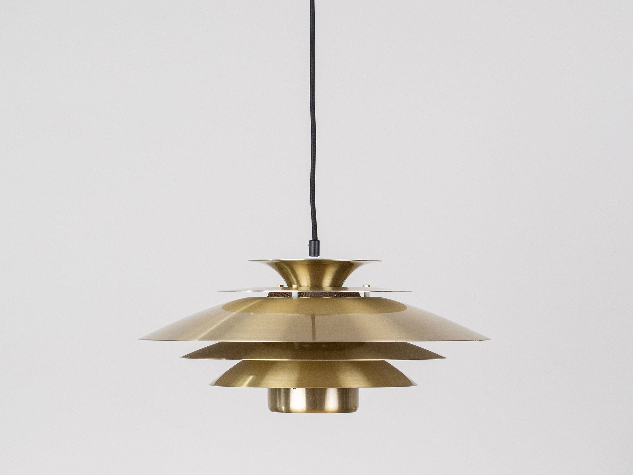 Danish vintage Verona pendant lamp by Kurt Wiborg, Jeka, 1980s