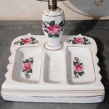 Mirror to lay porcelain rose buttons 13x24cm