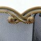 Antique brass fire screen 75x38cm fireplace protection screen