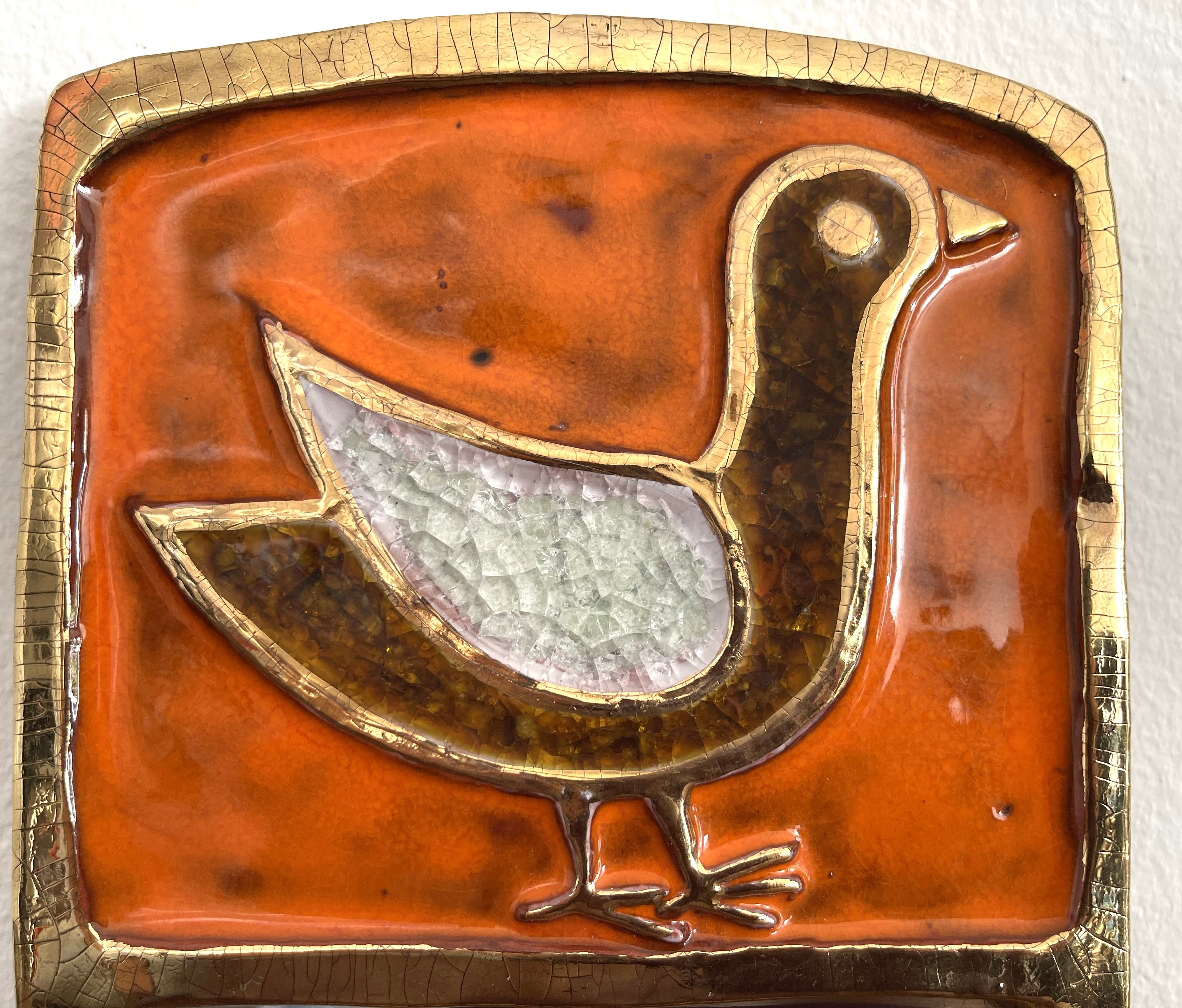 Mirror Mithé Espelt "bird" 30 cm