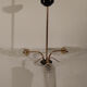 Lustre 3 feux globes verre