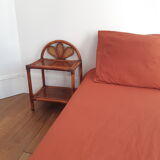 Vintage rattan bedside