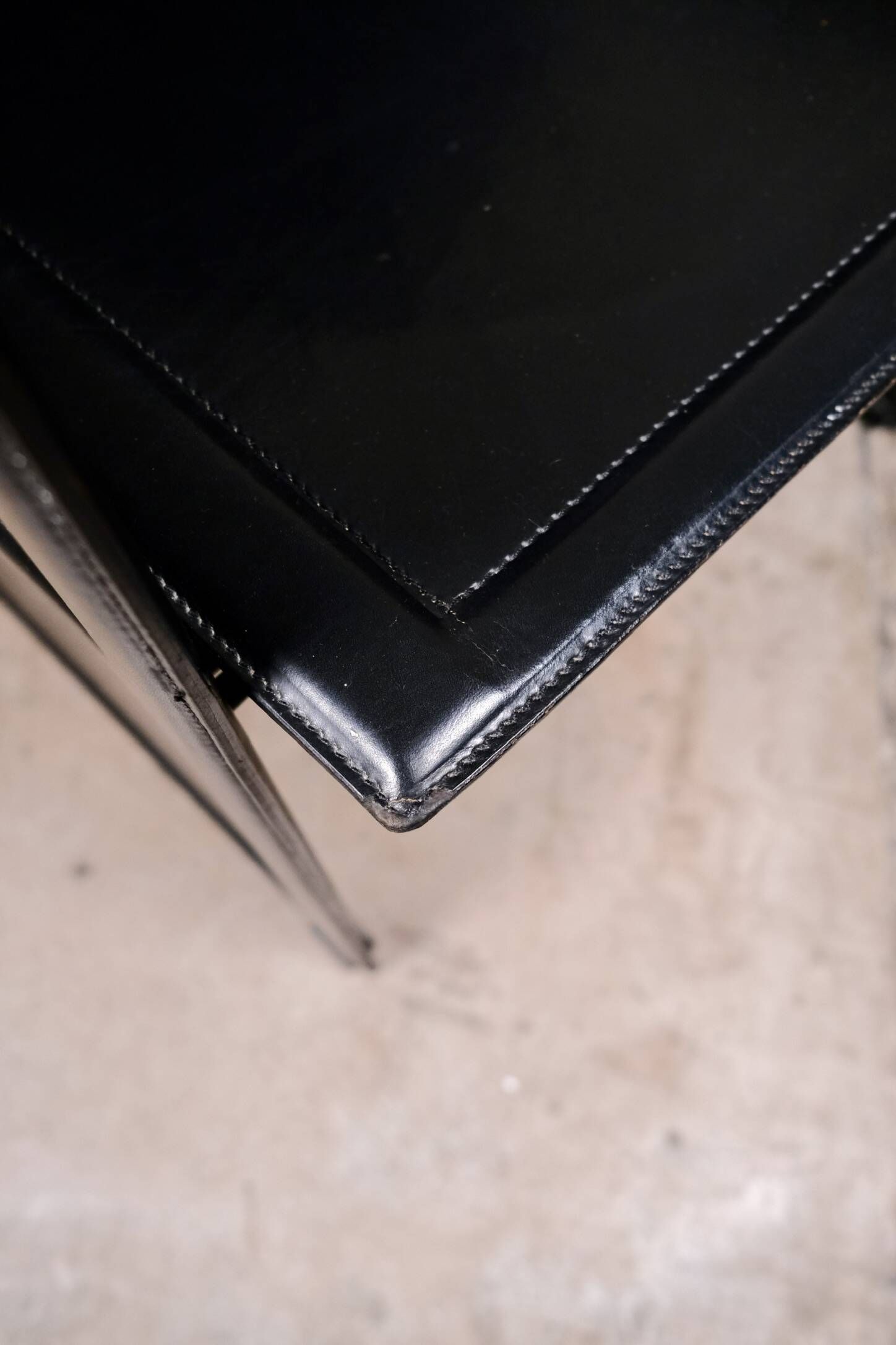 Series of 4 Korium chairs, Tito Agnoli for Matteo Grassi, 1980s