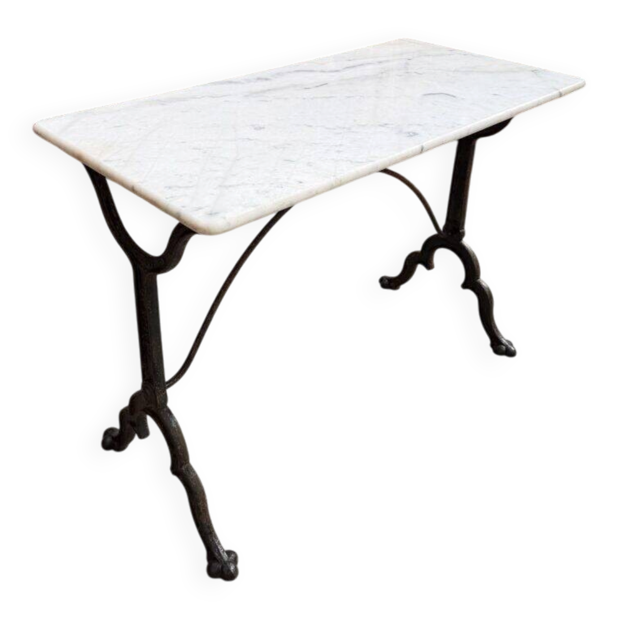 Table de bistrot en marbre fin XIXème