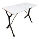 Table de bistrot en marbre fin XIXème