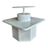 Table basse post-moderne avec un bar rotatif caché, Allemagne années 1980.