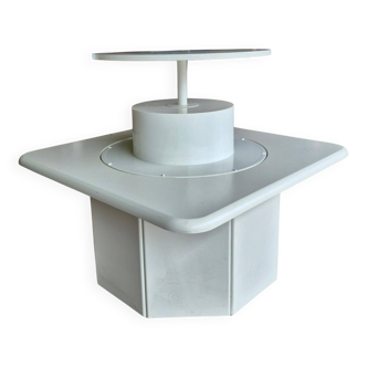 Post modern coffee table with a hidden rotating bar, Germany 1980s