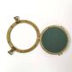 Brass porthole mirror, diameter 18cm