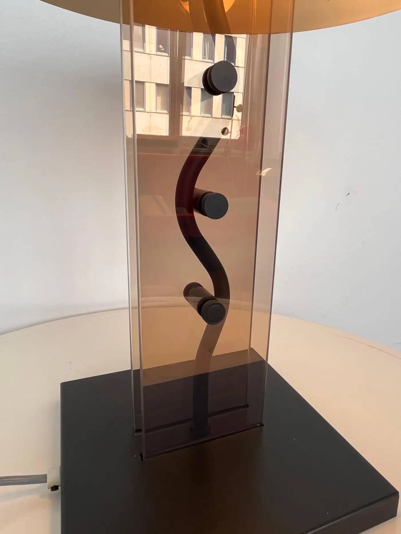 Big design table lamp by Kamenicky Senov, 1980s / Czechoslovakia