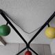 Metal and wood coat rack