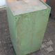 Green industrial metal cabinet
